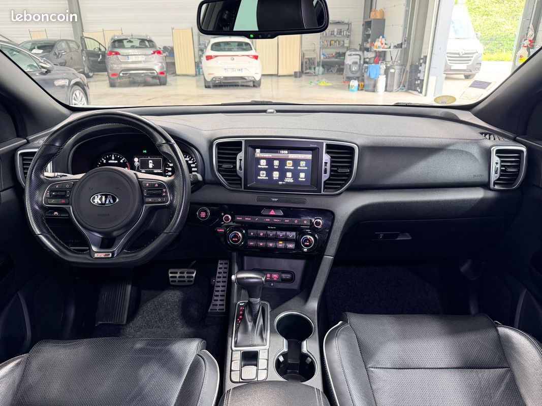 Kia sportage 1.7 crdi 141 ch dct 7 isg 4x2 gt-line boite auto / full cuir / camera de recul / carplay / garantie (image 4)