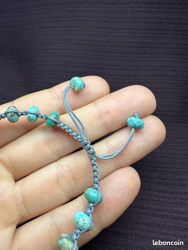 Bracelet tressé en Turquoise (image 3)