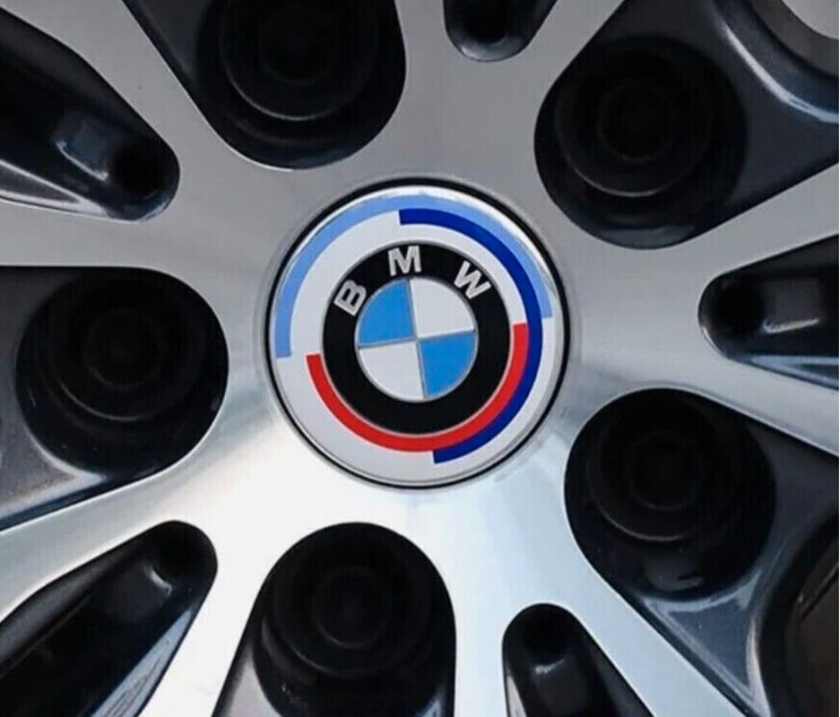 4X Centres Roue BMW Edition 50E Anniversaire 68mm Cache Moyeu Jante Auto  Clipser Tunning Auto Anniversary - Équipement auto