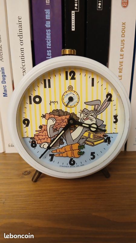Horloge Murale Vintage JAPY Titi Et Grosminet - Warner Bros 1984 - Fonctionnelle Mais Abîmée