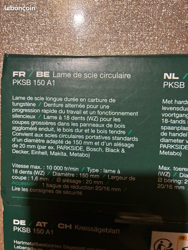 2 Lames de scie circulaire (image 4)