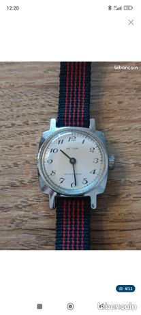 Montre Vintage KELTON Calandar - Mécanique Manuelle Années 70 - Boîtier Plaqué Or 33 Mm - Occasion