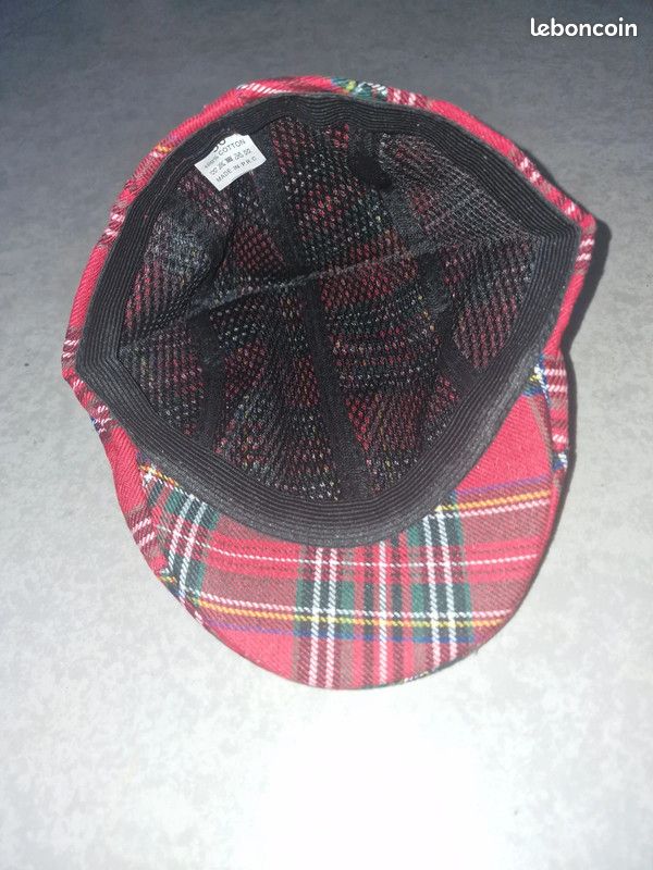 Béret casquette tartan(taille 56) tout neuf (image 2)
