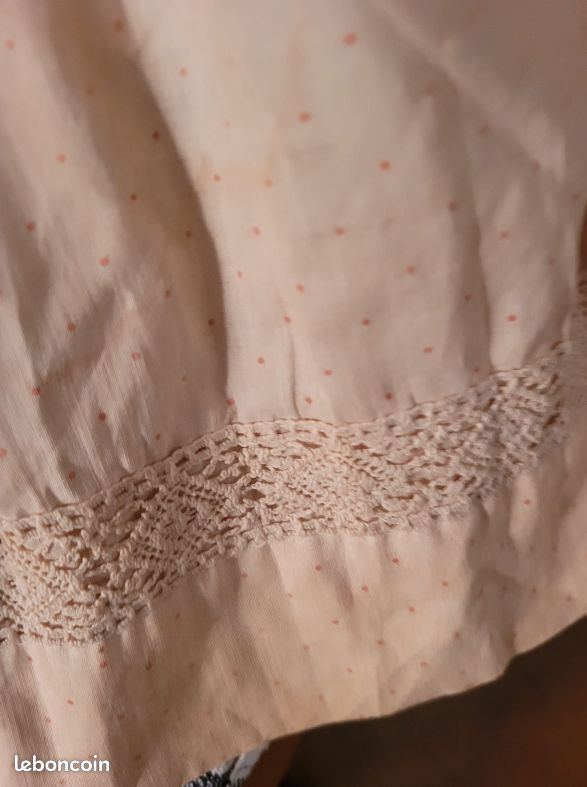 SOUS ROBE et jupon DE POUPEE ANCIENNE JUMEAU Bebe de 60 à 70