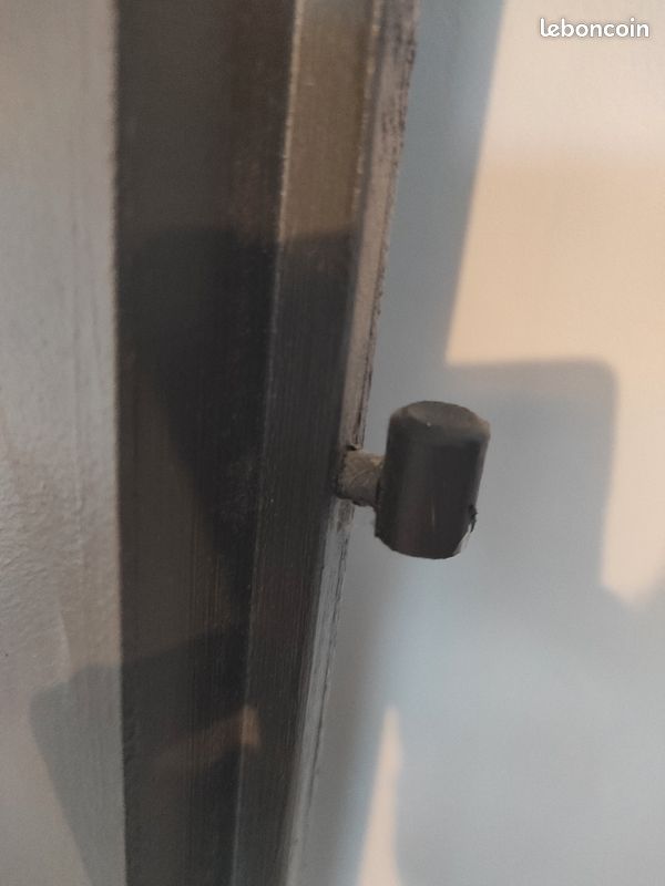 Porte grise anthracite dessin de bulles (image 3)