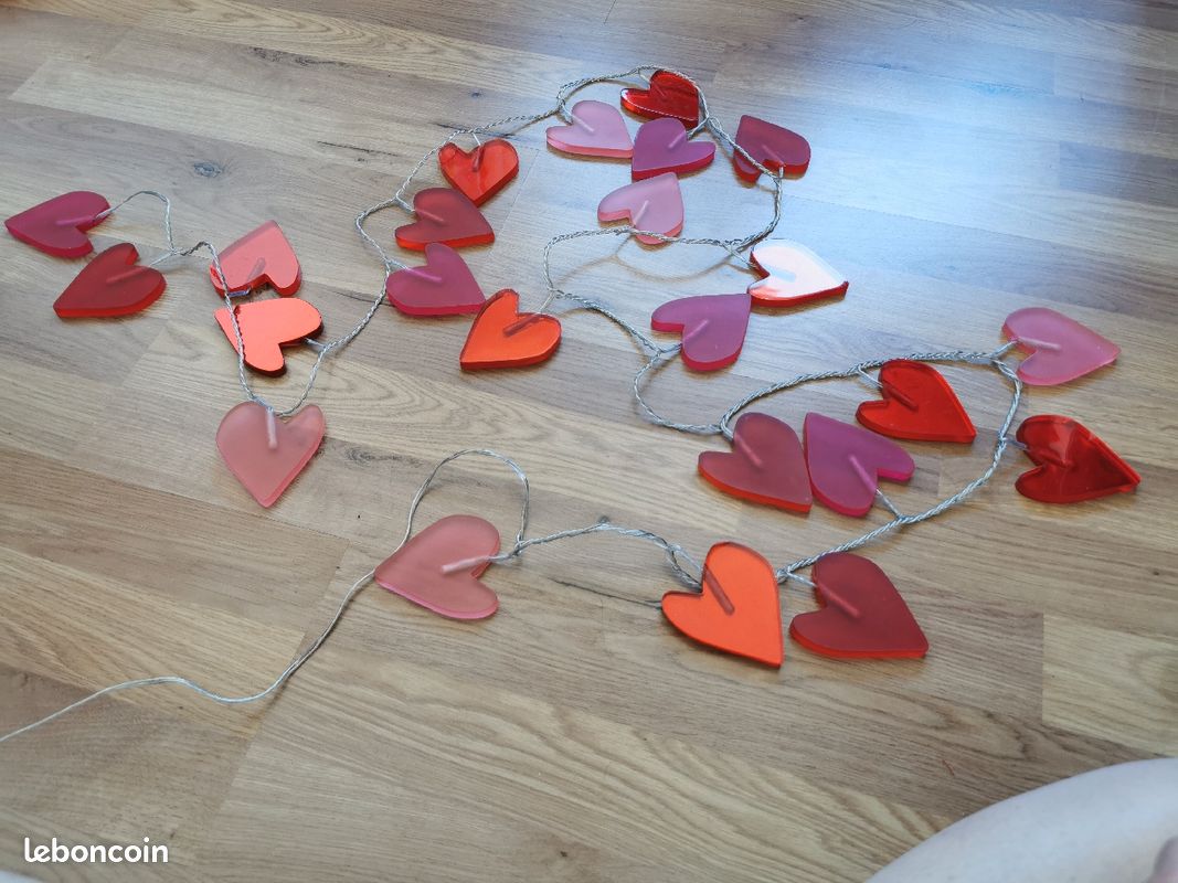 Guirlande lumineuse cœur heart Habitat (image 1)