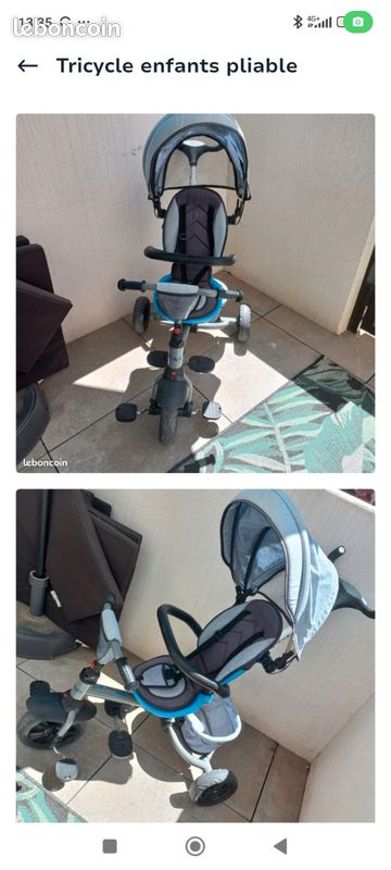Tricycle enfant évolutif avec canne parentale – 15 (image 1)