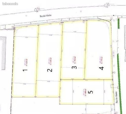 Terrain 486 m² Bray-Dunes