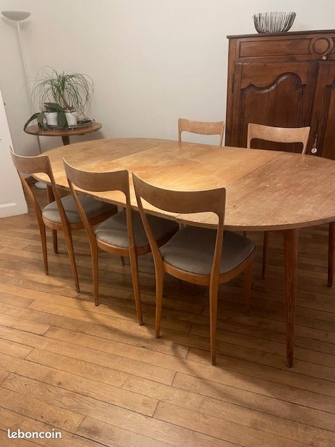 Table et 6 chaises année 1958 (image 1)
