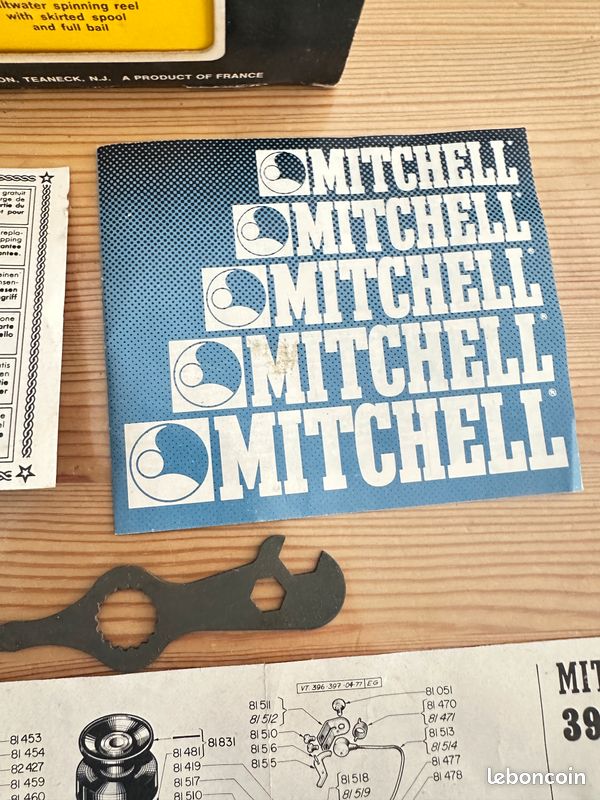 Moulinet De Pêche Ancien Mitchell - Avec Sa Boîte D'origine - Vintage