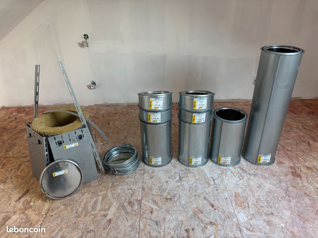Ensemble conduit Poujoulat inox-galva 230 (image 1)