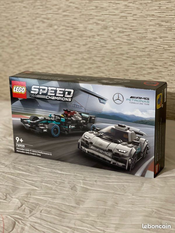 NEUF RARE LEGO Speed Champions 76909 Mercedes AMG F1 W12 E