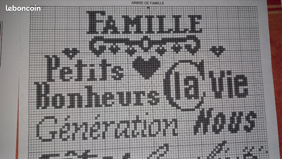 Grille De Point De Croix "Famille" Par Country Cottage Needlework, Neuve
