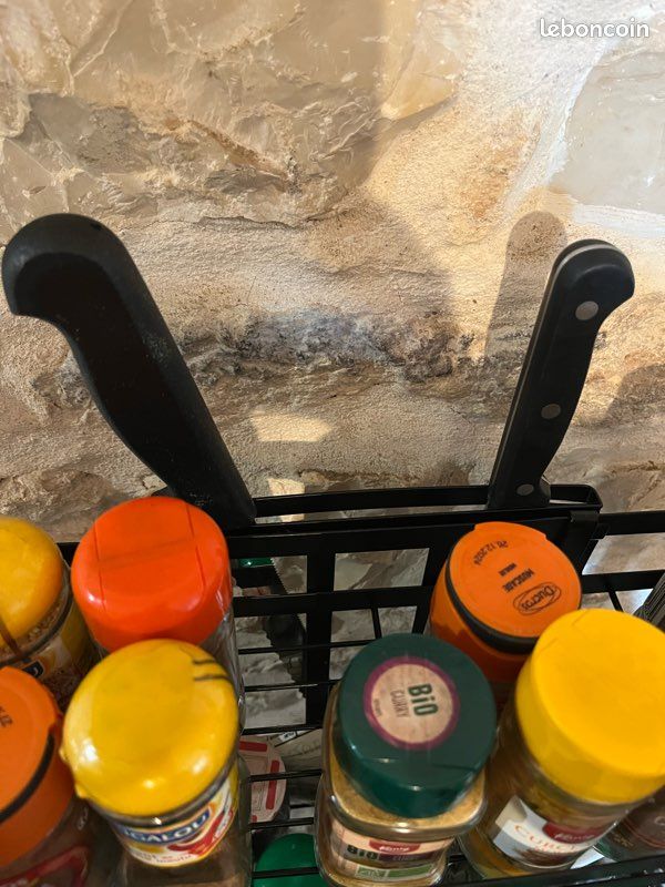 Rangement à épices et accessoires de cuisine – métal noir (image 4)