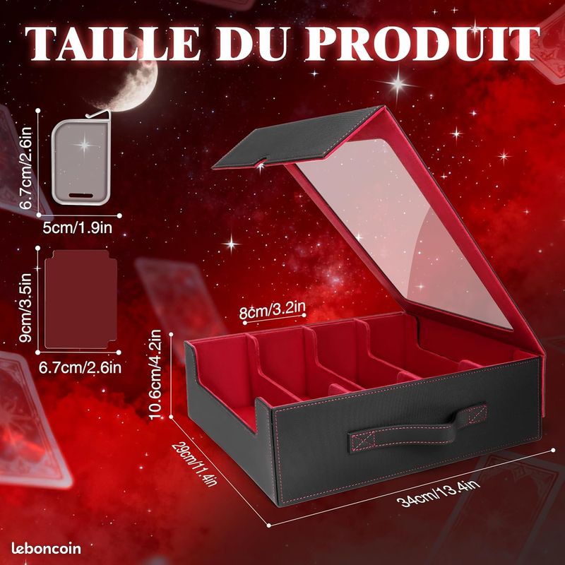 Boîte Rangement Carte Boîte Rangement 2400+ Cartes Avec