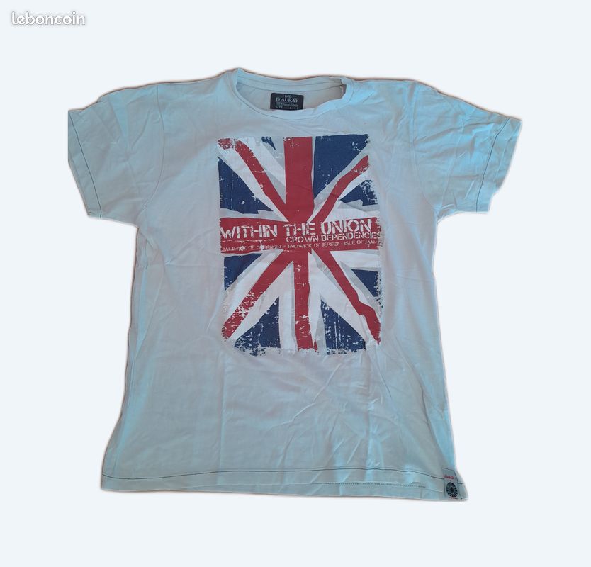 Tee-shirt drapeau anglais (image 1)