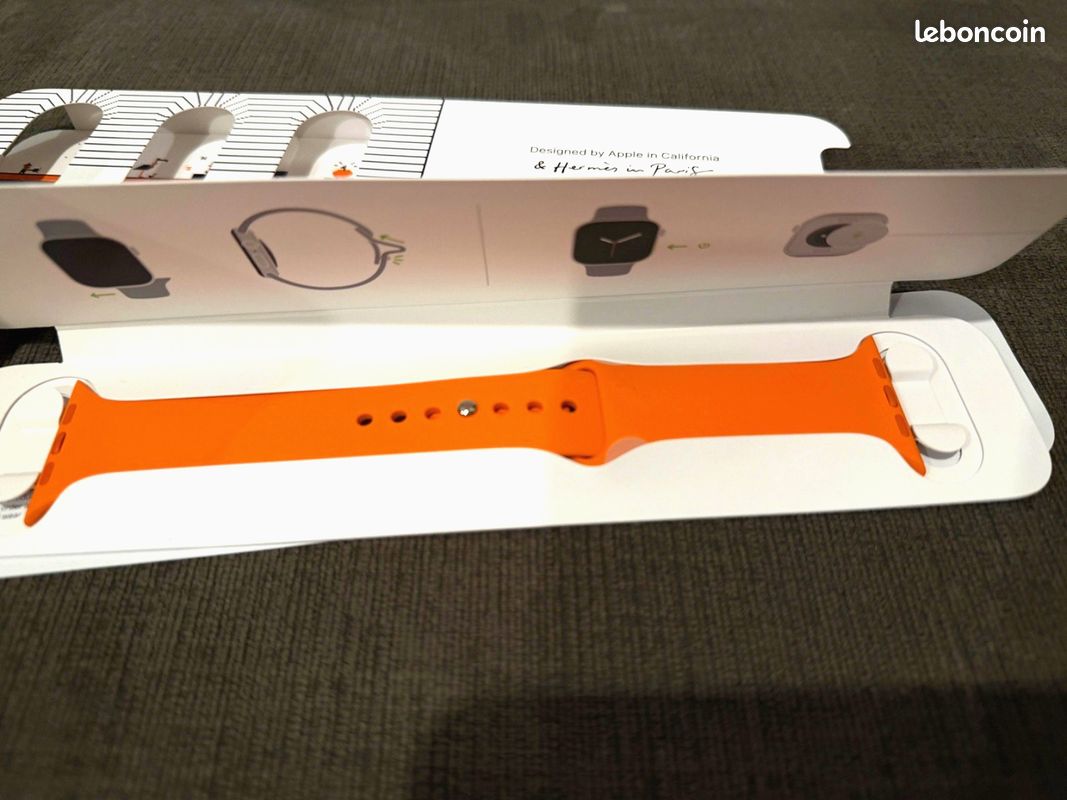 Apple Watch Hermes Bracelet série 11 ( Faubourg ) 45,46,49 mm M/L 2025 (image 2)