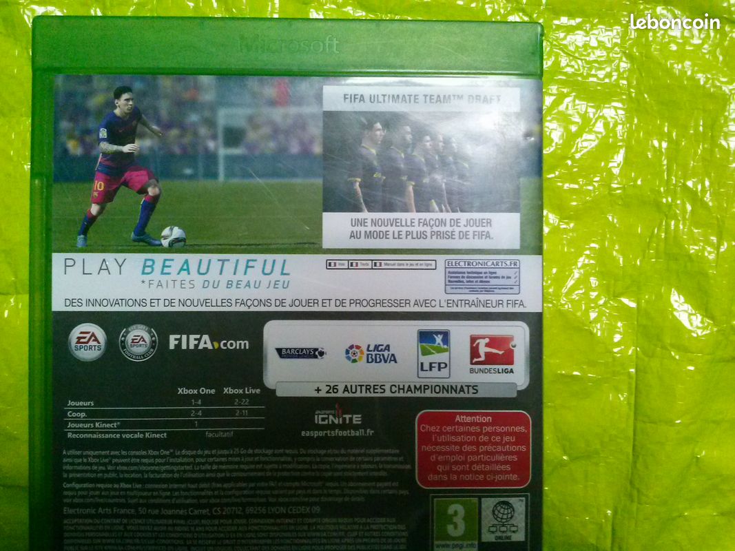 Jeu Xbox One Fifa 2016 (boîte + docu) (image 6)