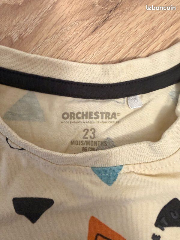 T shirt 23 mois (lot) Okaidi et Orchestra (image 6)
