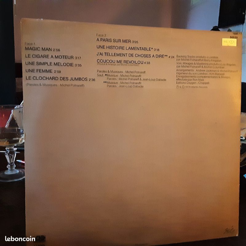 Disque vinyle, MICHEL POLNAREF, Coucou me revoilou (image 2)
