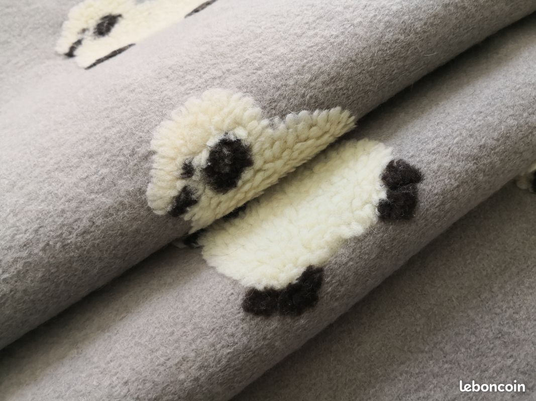 TISSU DE FOURRURE Fausse Laine De Mouton Boucle Bouclée Artisanat