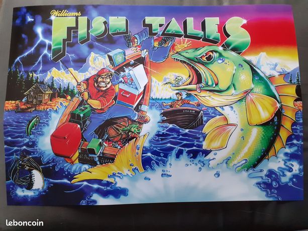 Stickers Fish Tales Modele 1 (non original) Pour Pincab
