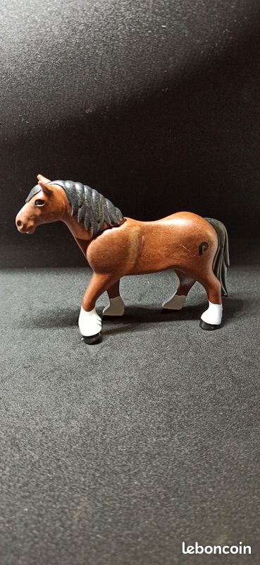 Cheval Marron Playmobil Vintage - 1ère Génération Beck / Bradstatter - Occasion - Western