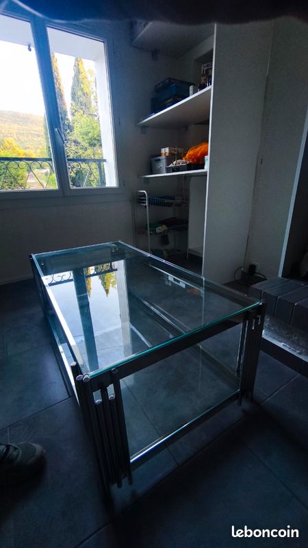 Table basse en verre (image 1)