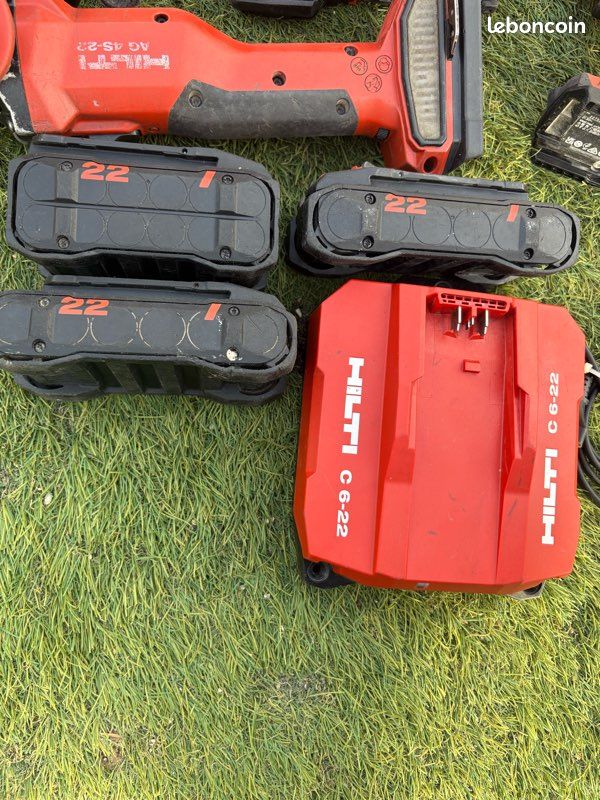 Pack 3 Outils Hilti Nuron – TE 6 (perforateur) + AG 5D (meuleuse) + SF 4 (visseuse) – Occasion