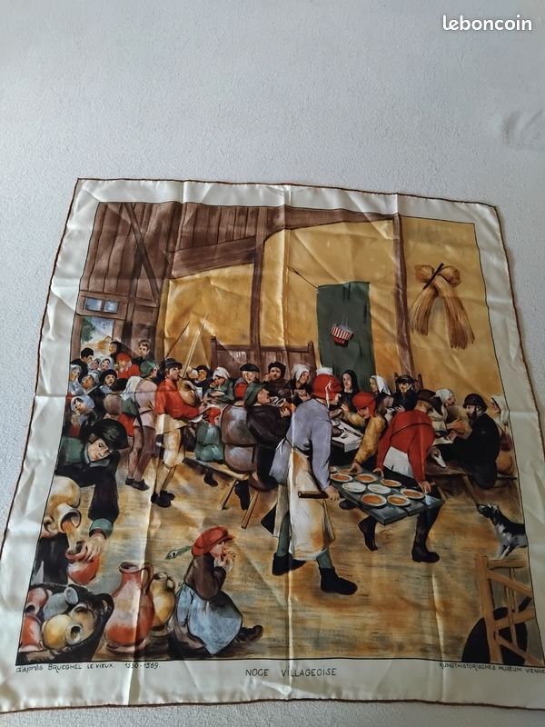 Foulard soie vintage (image 1)