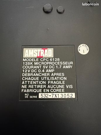 Lecteur De Disquettes Interne Amstrad CPC 6128 – Modèle EME-150 A (occasion)