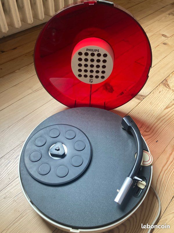Tourne disque Philips UFO Space age - Photo, audio & vidéo