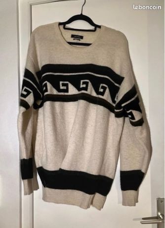 Pull Isabel Marant Noir Taille 2 - Alpaga Tricot - Occasion Très Bon État