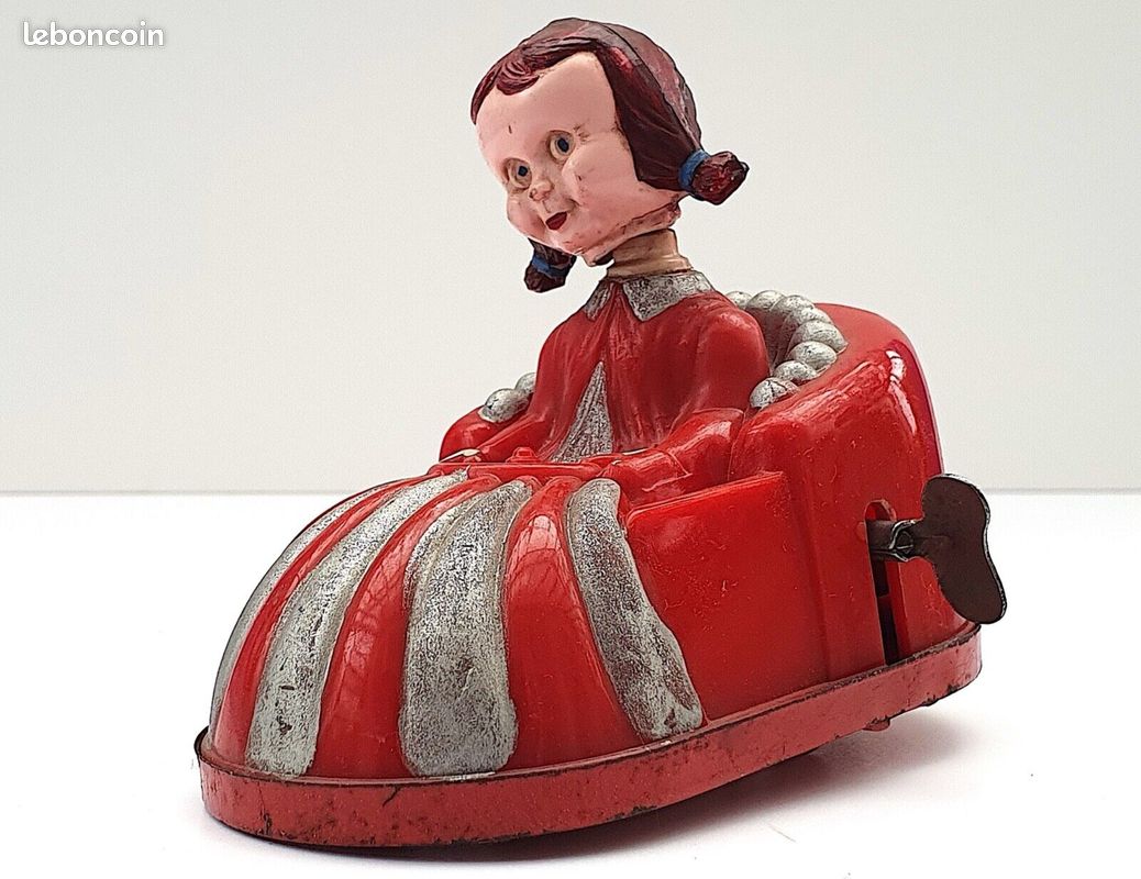 Jouet Ancien Auto-tamponneuse Fête Foraine Mont-Blanc RCP - Tête à Ressort