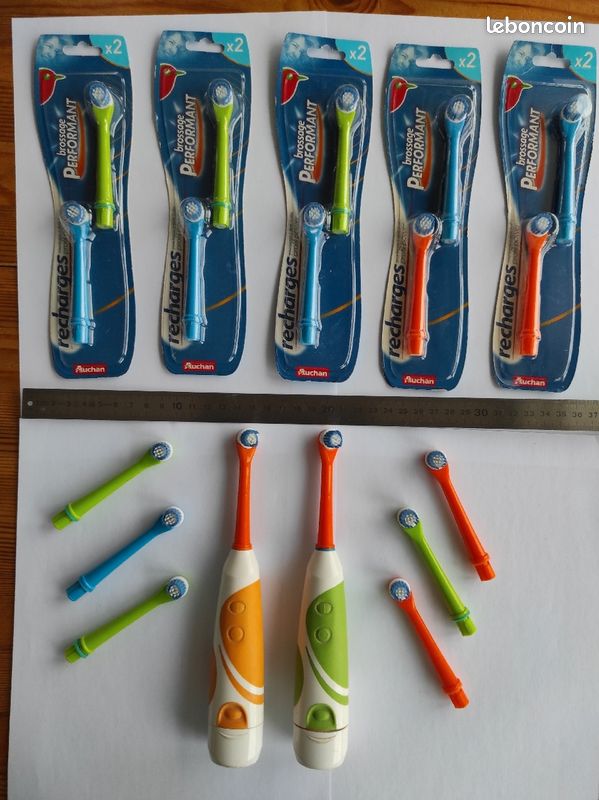 Recharges pour brosses à dents sur piles Auchan TBE (image 4)