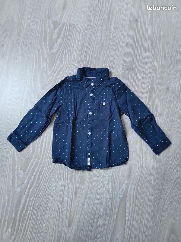 Chemise manches longues 3 ans (image 1)