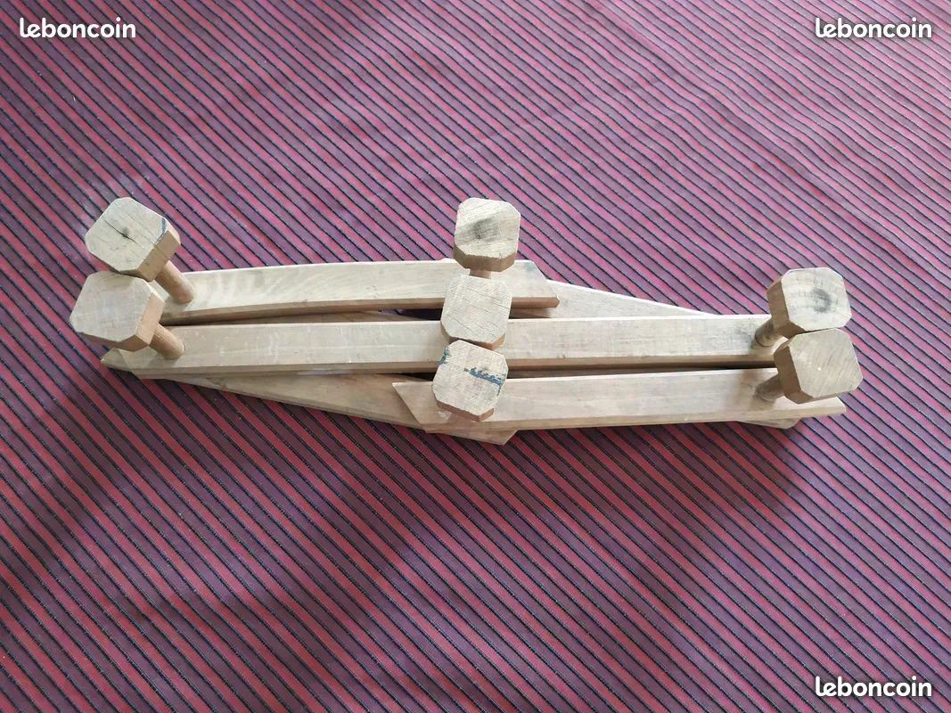 Porte-manteau mural extensible en bois Vintage (image 4)