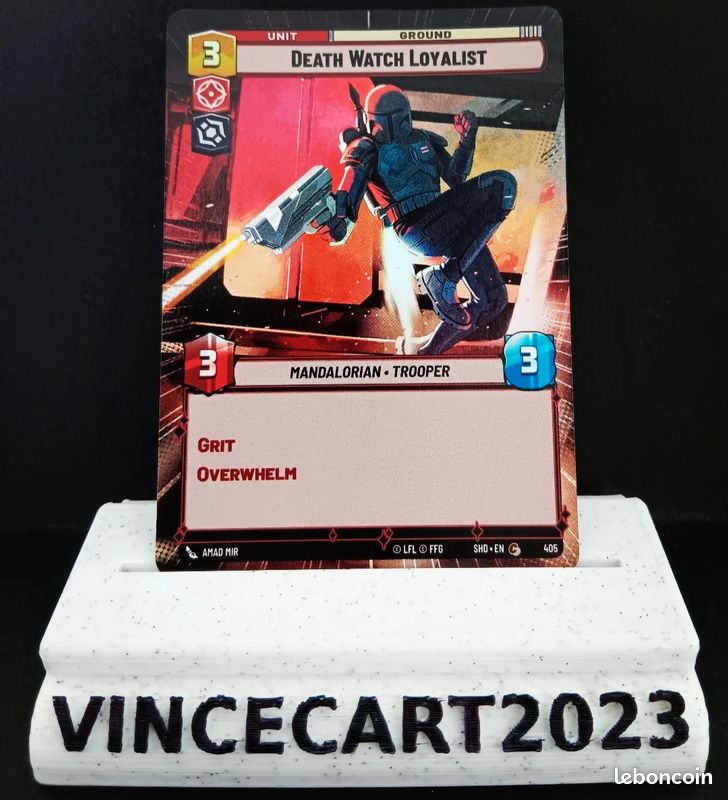 Star Wars Unlimited Death Watch Loyalist (xshd foil) #405