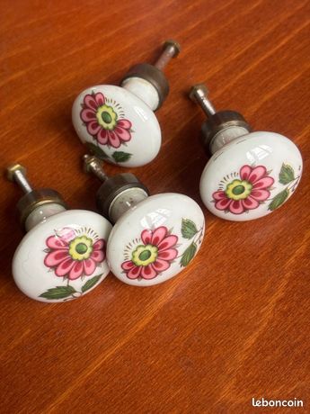 Lot De 8 Boutons De Placard En Céramique Motif Citrouille Kelier Style Vintage Et Elegant Pour Cuisine Commode Tiroir Placard Penderie Bla~p128095715