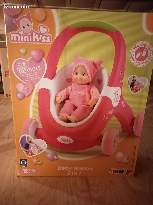 Poussette porteur Minikiss Smoby Jeux Jouets
