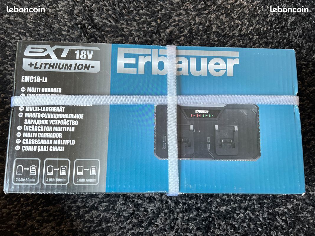 Chargeur de batterie double EXT 18V Li-Ion EMC18-Li
