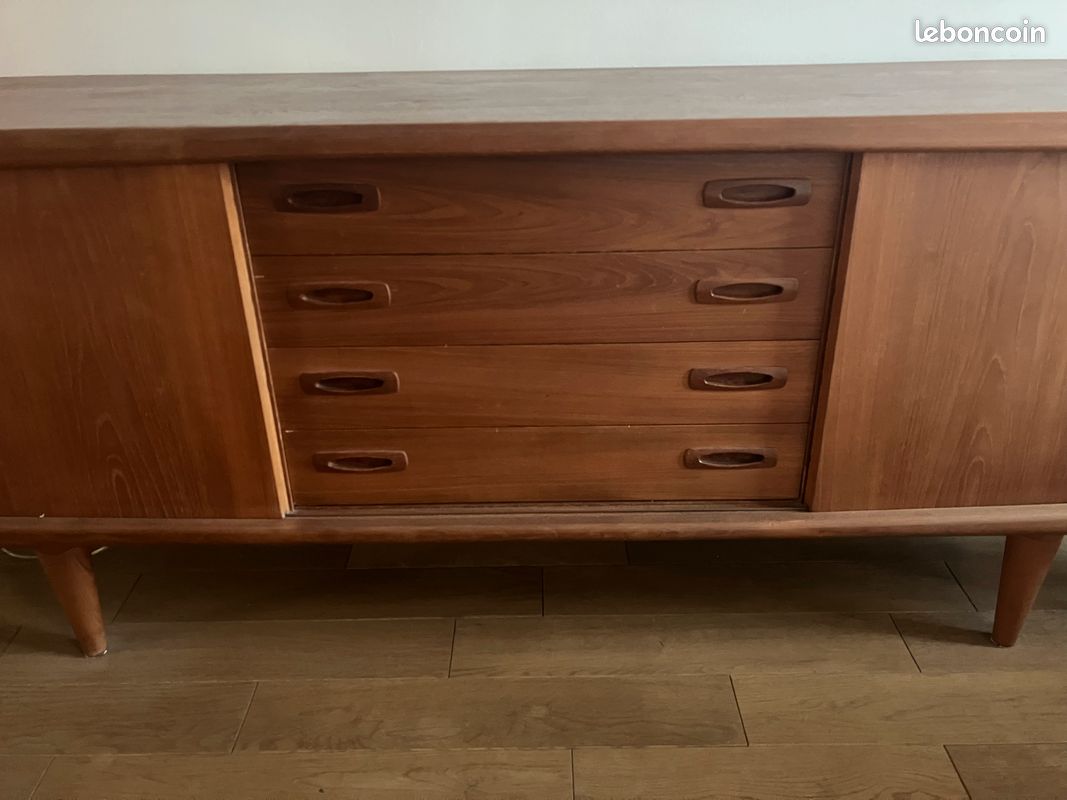 Enfilade danoise vintage en teck Hensen signée (image 3)