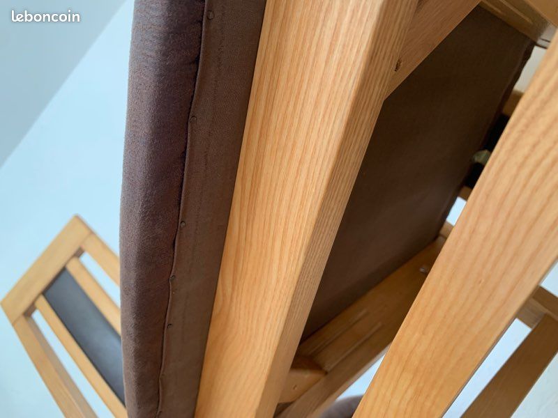 Lot de 4 chaises de table en chêne (image 8)