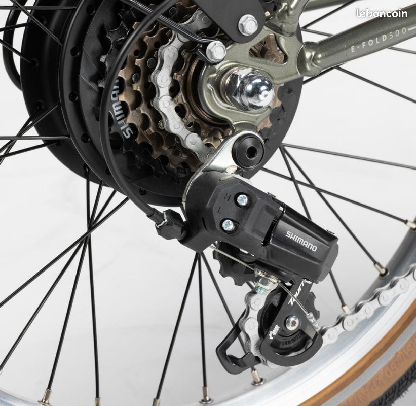 Vélo Électrique pliant - e fold 500 vert (image 4)