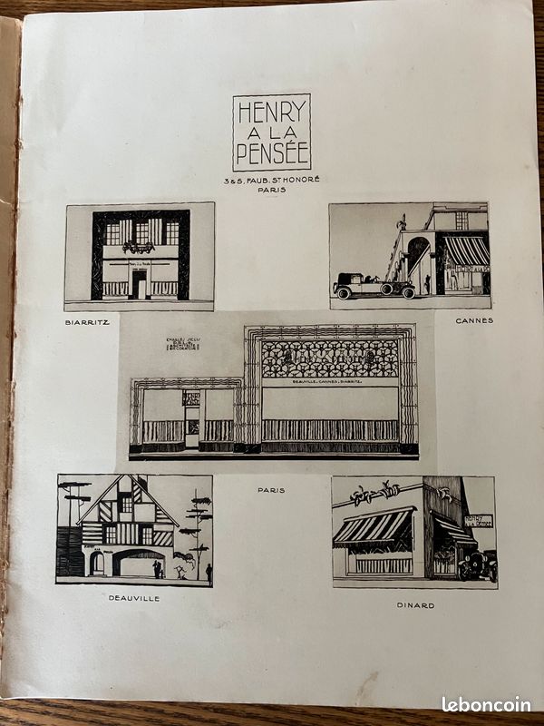 Henry à la pensée. Catalogue vers 1925. Charles Siclis (image 2)