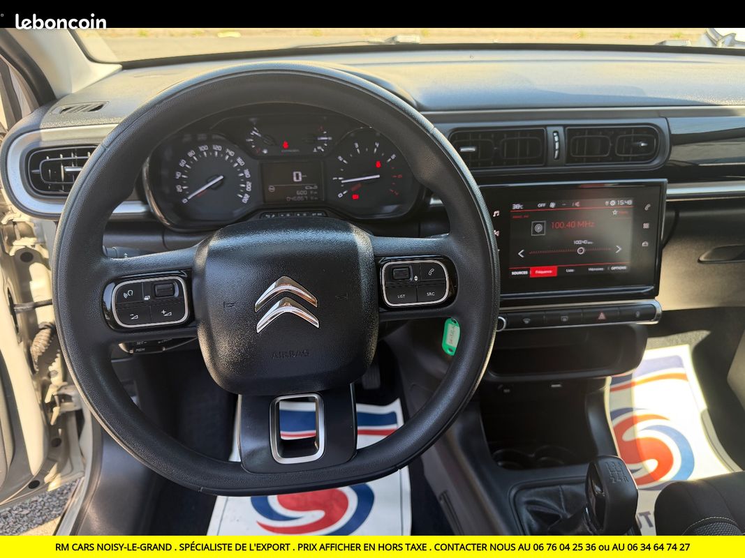 CITROEN C3 1.2 ESSENCE SS BVM5 Feel Pack EXPORT TUNISIE MAROC PRIX EN HT (image 9)