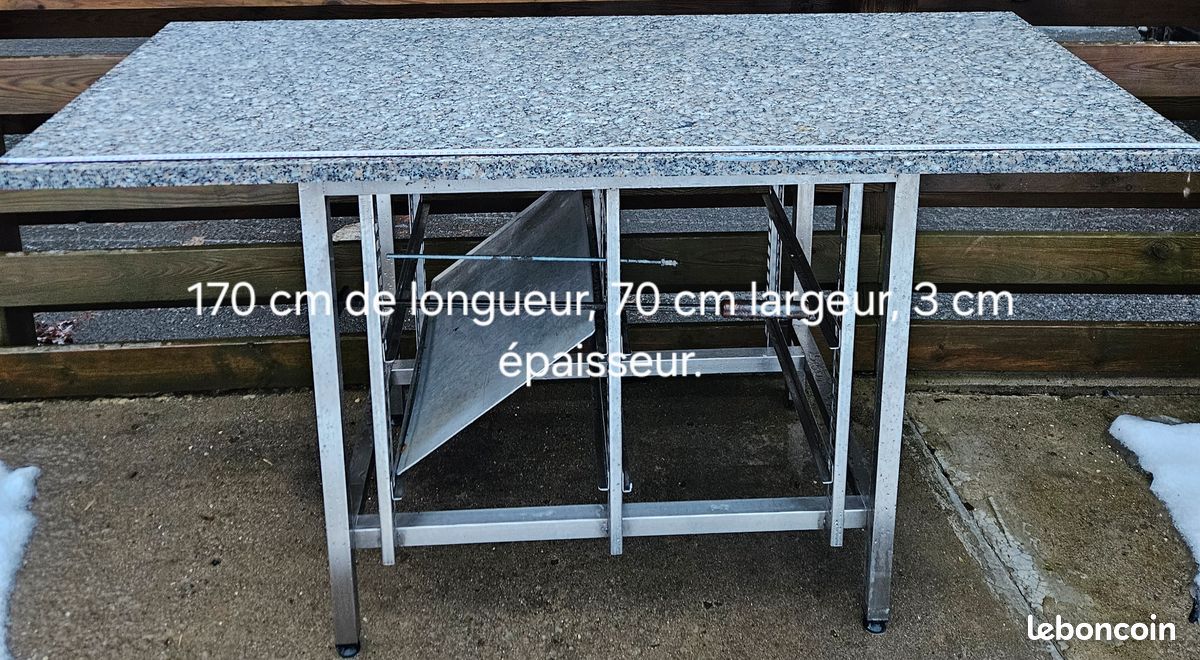Marbre + meuble pâtisserie (image 3)