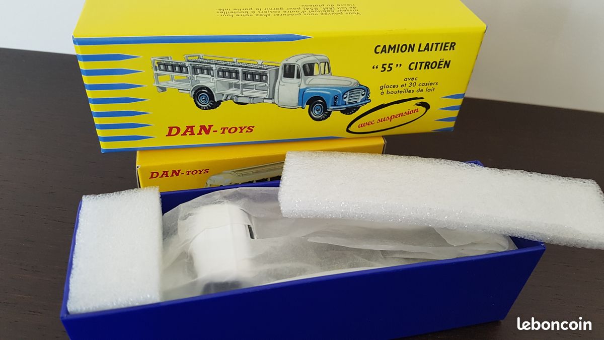 Camion Laitier Citroën 55 DAN TOYS DAN-18 échelle 1/43, Occasion, Suspension