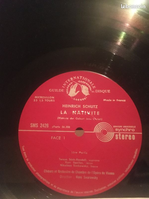 Vinyle Heinrich Schütz - La Nativité (image 3)