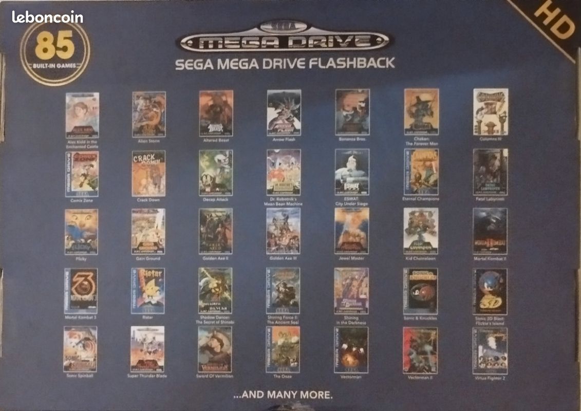 Jeu Flashback pour Megadrive (Complet) - Jeux vidéo